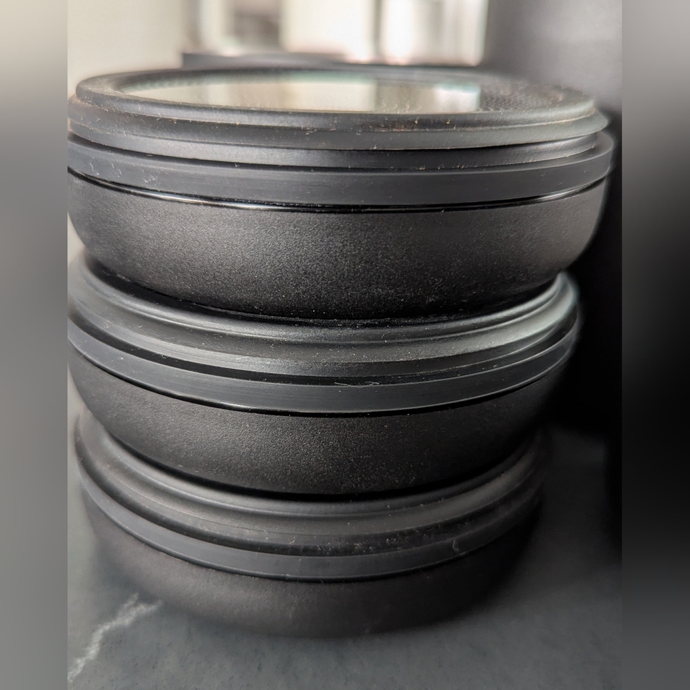 Fellow Atmos Vacuum Coffee Canister Food Storage Set of 3 Black Stainless Steel - Picture 5 of 7